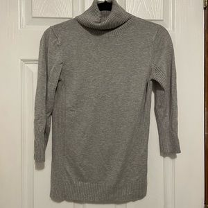 Express gray turtleneck sweater